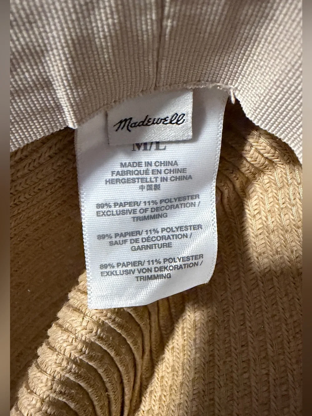 Madewell Packable Straw Hat